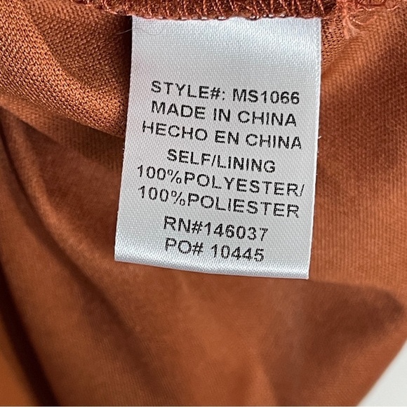 Baltic Born Celine Rust Faux Wrap Maxi Dress Bridesmaid Formal Wedding Guest - Picture 12 of 16